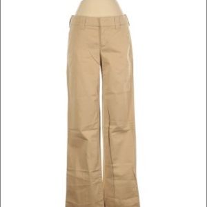 Vince 31” Khakhi Tan Grey Wide Leg Cotton Pant